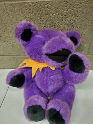 Vintage Steven Smith Grateful Dead Purple Jointed Dancing Teddy Bear 12 " (a332)