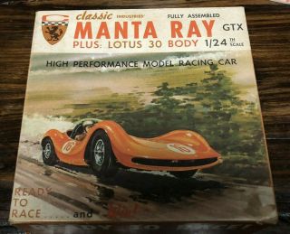Vintage Classic Manta Ray Gtx 1/24 Scale Slot Car W/ Box