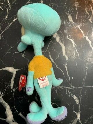 SpongeBob Squidward Tentacles Ty Beanie Baby Plush 2004 with Tag Rare Retired 2