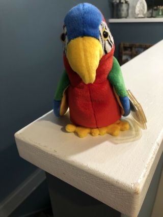 Ty Beanie Baby Jabber The Parrot 1997 Rare Retired Vintage & Collectable