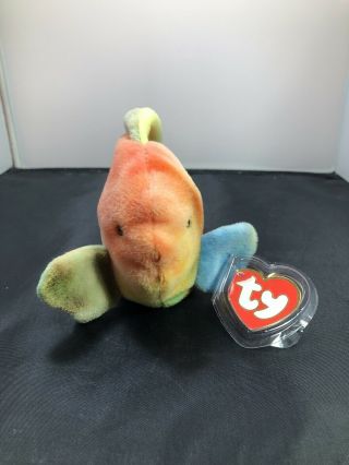 Ty Beanie Baby Coral The Fish Mwmt Colors 1995 4079