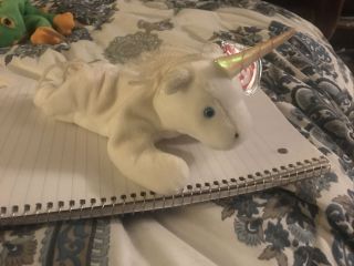 Very Rare Mystic Beanie Baby With Iridescent Horn 1993 - 1994 With Tag Errors