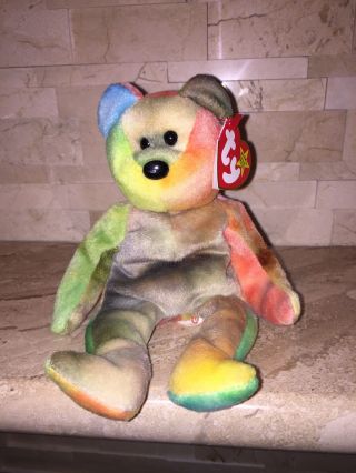 Ty Garcia The Tie Dyed Bear Beanie Baby Guc
