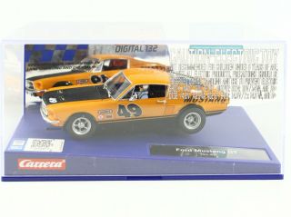 Ford Mustang GT No 49 (Orange & Black) Carrera 1:32 Slot Car 30722 Digital 132 2