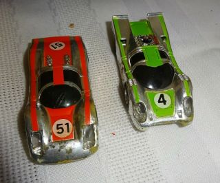 Vintage Tyco Nite Glow Electric Racing Set w/ Cars 1977 3