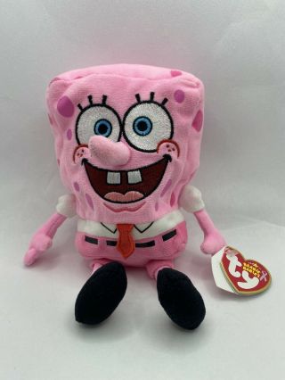 Ty Spongebob Pinkpants The Beanie Baby - With Tags