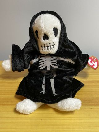 Ty Creepers The Skeleton Beanie Baby - With Tags