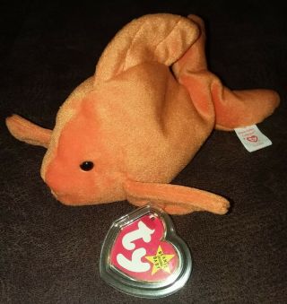 " Goldie " Ty Beanie Baby 1993.  Rare With No Tm And Tag Errors