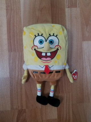 Ty Beanie Buddies Spongebob Squarepants 12 " Plush Toy Figure Collectible