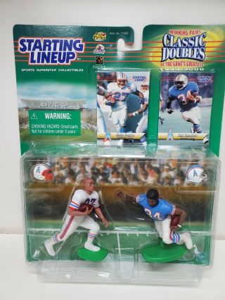 Nfl Starting Lineup 1999 Classic Doubles Eddie George & Earl Campbell Moc