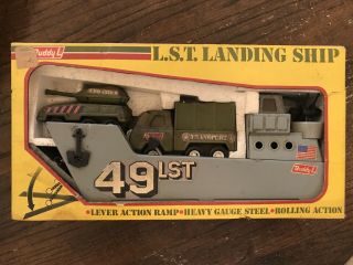 Buddy L Navy Landing Craft Lst 49: Military Boat Ship Tank Truck Vehicle