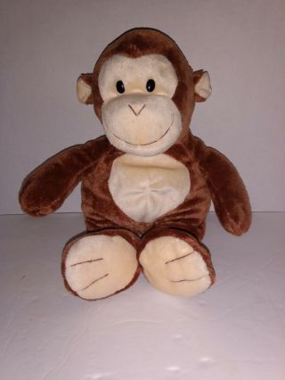 2013 Ty Pluffies Brown Dangles Monkey Plush Beanie Baby 10 " Tall