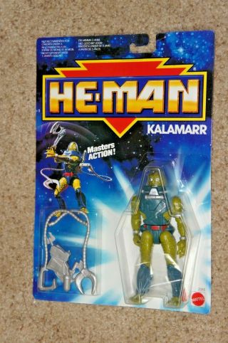 Vintage Adventures Of He - Man Kalamarr Figure Moc Mattel Nib Rare
