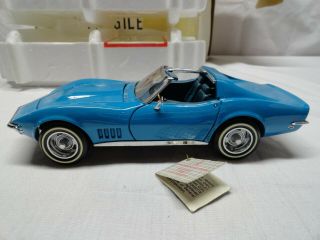 B11RH87 Franklin 1968 Blue Chevrolet Corvette 427 L88 Sting Ray Coupe 2