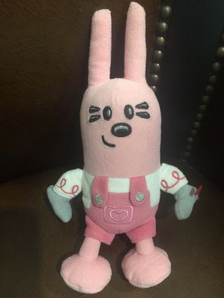 Wow Wow Wubbzy Ty Beanie Baby Widget Plush Bean Bag Toy With Tags Pink