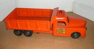 Vintage Structo U.  S.  Hi - Way Dept.  Pressed Steel Toy Truck