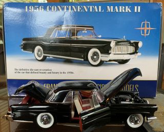 Franklin 1956 Continental Mark Ii Die - Cast Car Precision Model.  1:24 Scale