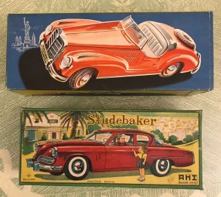 5 Vintage Toy Car And Truck Boxes Distler Hubley And Others