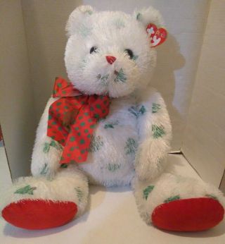 Ty Punkies 26 " Jolly Santa Claus Rare 2005 Teddy Bear Christmas Tree Plush Bow