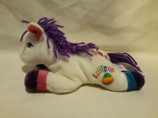 Lisa Frank Lollipop Rainbow Chaser Horse Bean Bag Plush Toy Set 1998 8 
