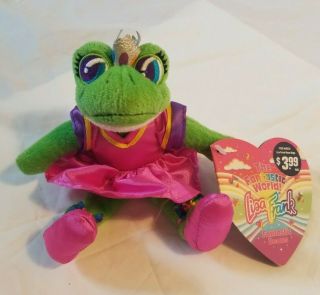 Lisa Frank Frog Princess Fantastic Beans Plush Stuffed Animal Series 2 With Tags