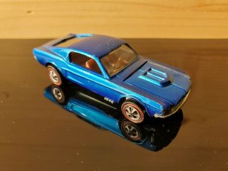 Vintage Redline Hot Wheels Blue Custom Mustang