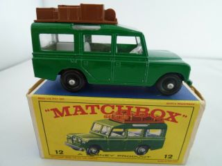 Vintage Matchbox Lesney No.  12c Land Rover Safari Issued 1965 G