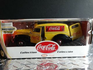 Matchbox Coca - Cola 1940 Ford Sedan Delivery Coke Van 1:18 Scale Diecast Truck