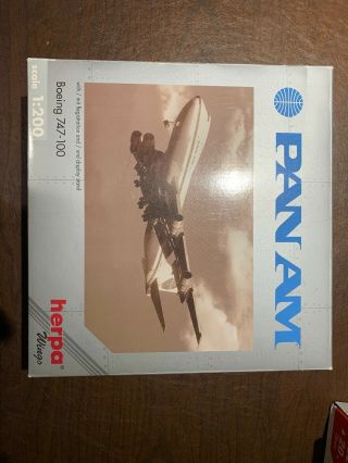 Herpa Wings 1/200 Pan Am Airways Boeing 747 - 100 550130 Scarce