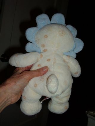 Ty Pluffies Bear Blue Petals Bee Baby Blooms 2004 Lovey Soft Cream 11 