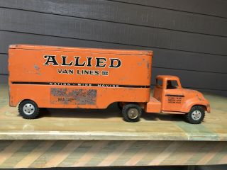 Vintage Tonka Metal Allied Van Lines Moving Truck