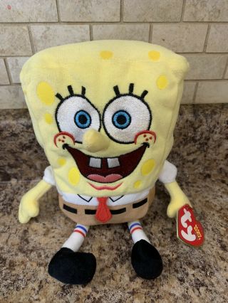 Ty Spongebob Squarepants Beanie Baby - With Tag Protector