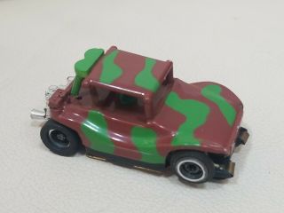 Tycopro Dune Buggy Vintage Ho Slot Car Green Brown Camouflage