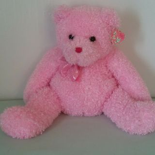 Ty Pinkys Teddy Bear Pink 17 " Plush 2004 Stuffed Animal Nwt