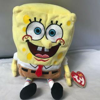 Ty Beanie Baby Spongebob Squarepants (8 Inch) With Tags 2004 Nwmt