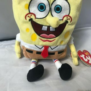 Ty Beanie Baby SPONGEBOB SQUAREPANTS (8 Inch) with TAGS 2004 NWMT 3