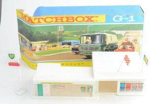 Matchbox Lesney G - 1 Service Station Set - Made In England - Boxed