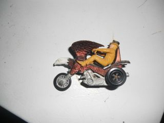 1970s Hot Wheels Rrrumblers Motocycle " Bold Eagle " Bald Eagle /top Hat Rider