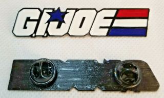 G.  I.  Joe Cartoon Logo Enamel Pin Large Retro 80 