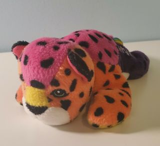 Lisa Frank Fantastic World Bean Bag Hynter Leopard Plush Stuffed Animal Vintage