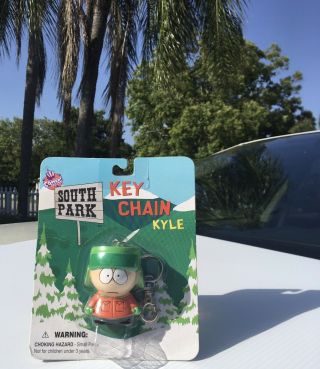 Vintage 1998 South Park Kyle 3 " Key Chain Figure Comedy Central Ornament Toy