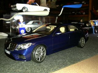 2018 Mercedes - Benz S - Class S450l Amg Line W222 Blue 1:18 Scale By Norev