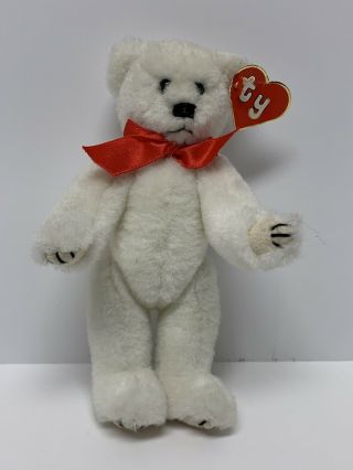 Ty Attic Treasures “gilbert” The White Bear 1st/1st Gen Tags 1992 Nwt