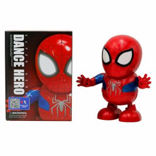 Avengers Hero Dance Spiderman Flashlight With Sound Action Figure Kids Toy Gift