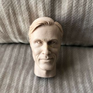 1/6 Head Sculpt Inglourious Basterds Hans Landa Unpainted Smile Face