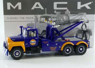 Mack R - Model Tow Truck Gulf Towing & Recovery Service First Gear 1:34 19 - 2801