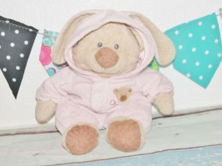 Ty Love To Baby Pj Bear Pink Non - Removable Pjs Bunny Plush 2005 Lovey Toy 12 "