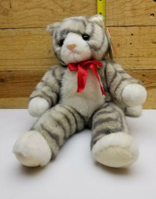 1992 2nd Gen Mittens Grey The Cat Classic Plush W/ Tag Vintage