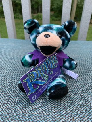 Grateful Dead Beanie Bean Bear Collectibles Ripple 1998 Nwt Plush Liquid Blue