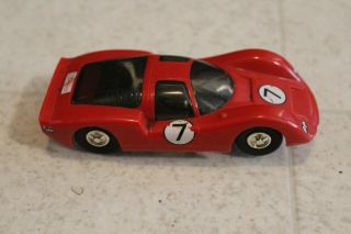 Vintage 1960s Eldon 1/32 Porsche Carrera 1351 - 11 Slot Car Red